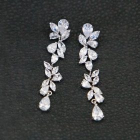 Boucles d'oreilles pour mariage pendantes