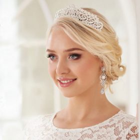 Diadème mariage incrusté cristaux Swarovski
