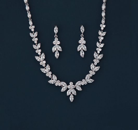 parure bijoux mariage zircon