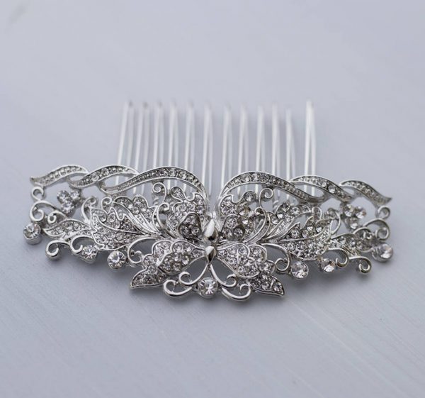 DIADEME,FS008--peigne de mariée en cristal, Style Vintage, accessoire