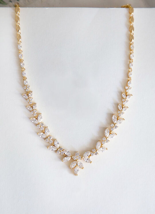 Collier mariage argenté "Léa" – Image 3