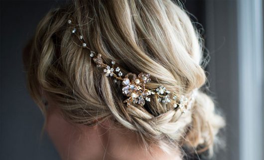 Accessoire cheveux long mariage