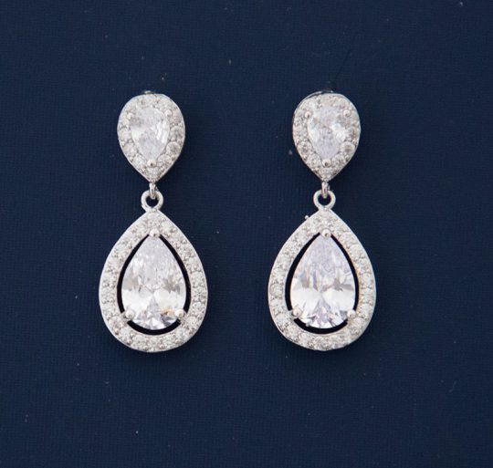 boucles d'oreilles mariée