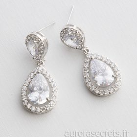 boucles d'oreilles mariée