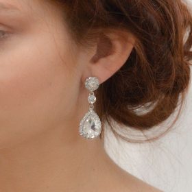 boucles d'oreilles mariage pendantes