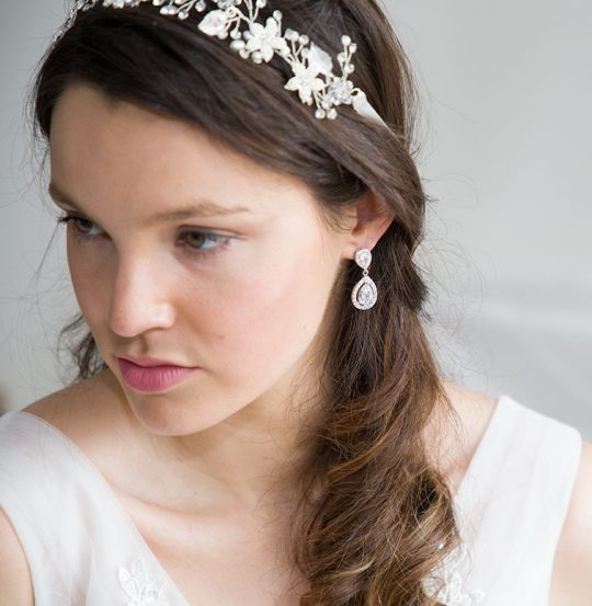 Boucles d'oreilles pour mariée