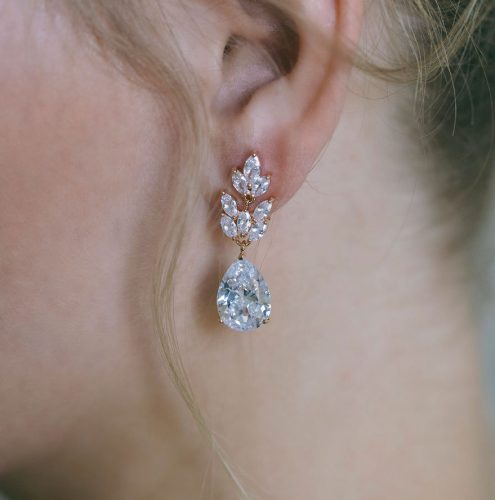 Red Stone, Boucles D’oreilles En Argent Massif Et émaux Sur Cuivre Et Paillon Dor