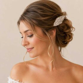 Alternative view of Peigne coiffure mariage en cristal "Valérie"
