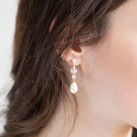 Boucles d'oreilles pour mariée