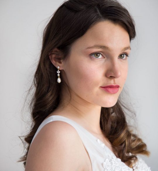 Boucles d'oreilles pour mariée