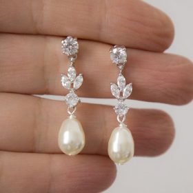 Boucles d'oreilles pour mariée