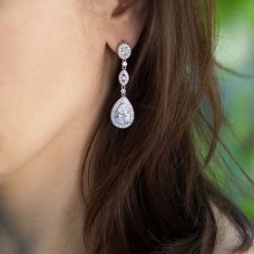 boucles d'oreilles de mariée