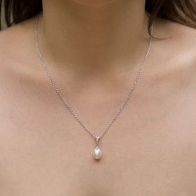 Collier de mariée perle naturelle