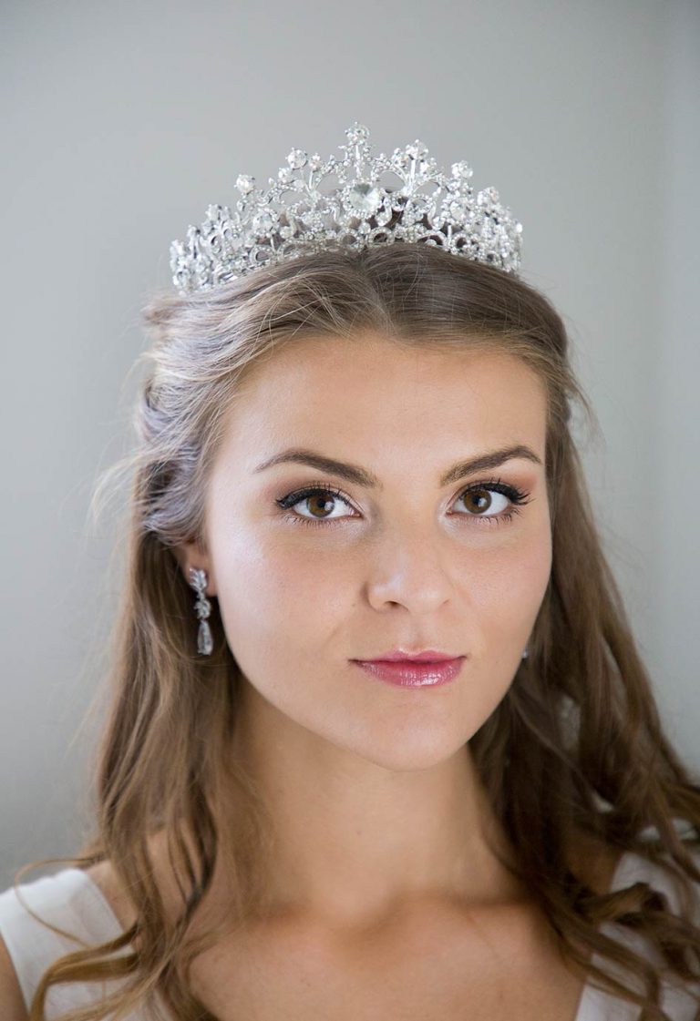 Diadème De Mariage En Or Diadème De Cristal Et De Perles Bandeau De