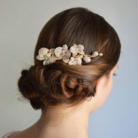 Bijoux de cheveux pour mariage fleurs orchidées Renata 3