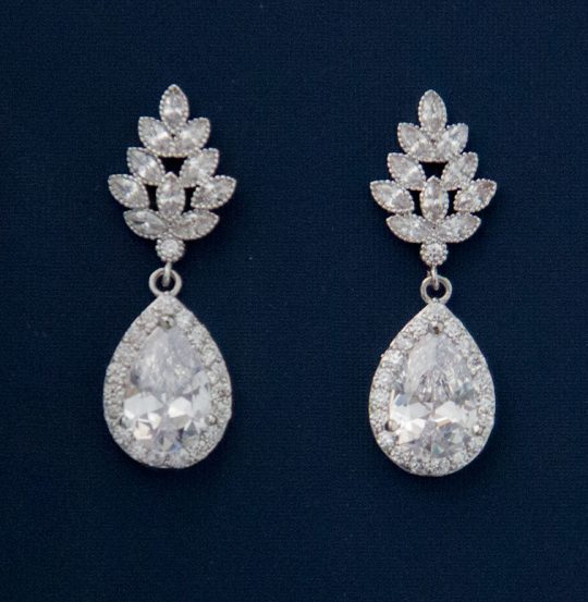 Boucles d'oreilles mariage Swarovski cristal