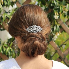 Broche à cheveux pour mariage cristal strass