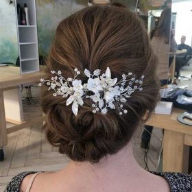 Bijou de cheveux mariage bohème perles fleurs Lola