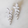 Boucles d’oreilles de mariée chics cristal Zircon "Sylvie"