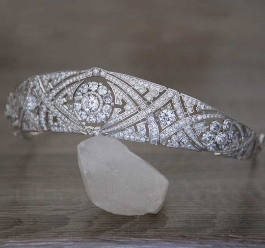 Diadème mariage Meghan Markle réplique diamantée 2