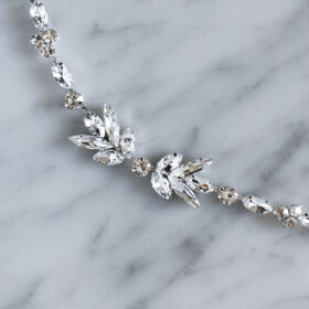 Bijou cheveux mariage, tiare romantique cristal Vassilena