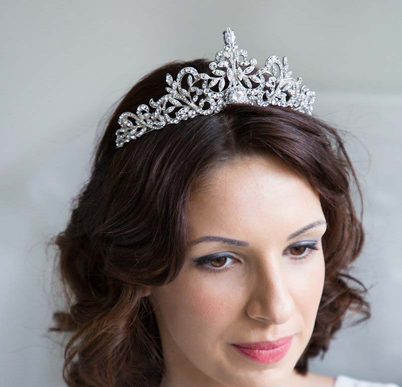 Belle Cristal Tiara Couronne De Mariage De Mariée Brillant Strass Bande Belle Cristal Tiara Couronne De Mariage De Mariée Brillant Strass Bande