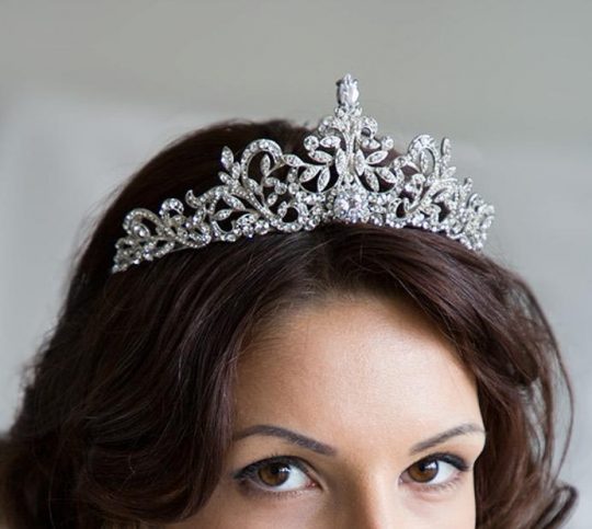 Diadème mariage diamanté, couronne en cristal Zircon