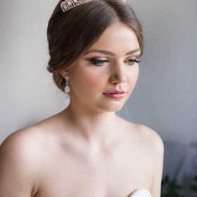 Diadème mariage princesse cristal, accessoire de cheveux de luxe Miya