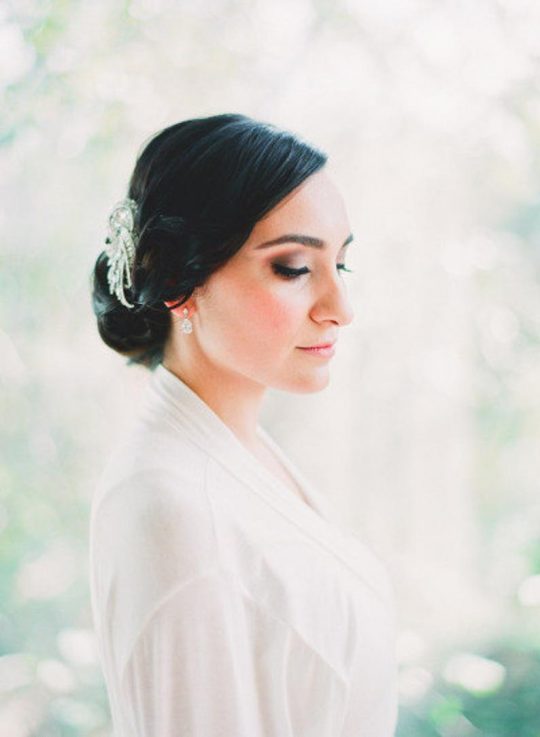 Peigne coiffure mariage, bijoux de cheveux cristal Dorothée 2