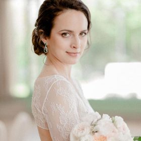 Boucles d’oreilles vertes goutte d'eau mariage émeraude