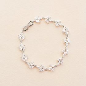 Bracelet pour mariée élégant cristal Zircon