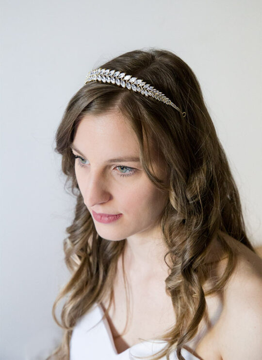 Tiare mariage, bijou de cheveux de luxe « Theodora »