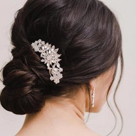 perle et cristal cheveux peigne mariage mariage cheveux accessoire Or Rose Cheveux Peigne 
