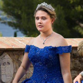 Diadème princesse, tiare mariage en cristal Sandra