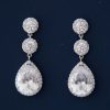 Boucles d’oreilles mariage élégantes cristal Zircon"Laurène"