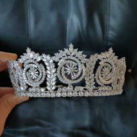 Couronne princesse mariage, diadème de luxe diamantée Olivia