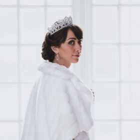 Couronne princesse mariage, diadème de luxe diamantée Olivia 2