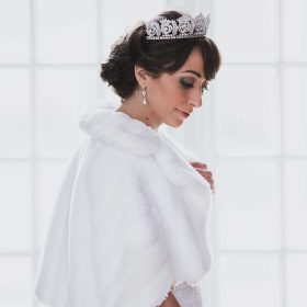 Couronne princesse mariage, diadème de luxe diamantée