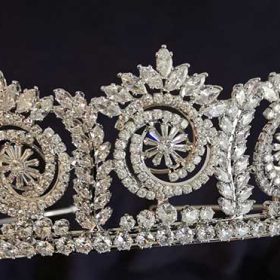 Couronne princesse mariage, diadème de luxe diamantée Olivia