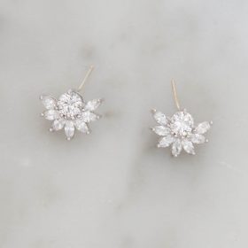 Boucles d’oreilles mariée et demoiselle d'honneur romantiques "Daphné"