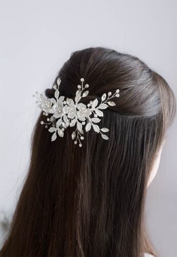Pince À Cheveux De Mariage Fleur D'orchidée Pour Femme Épingle À