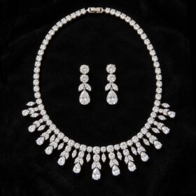 Collier princesse pour mariage luxe éclat diamanté "Romina"