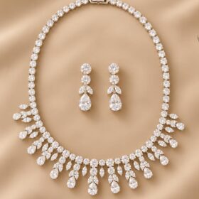 Collier princesse pour mariage luxe éclat diamanté "Romina" – Image 6