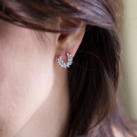 Boucles d'oreilles cristal Swarovski pour mariée